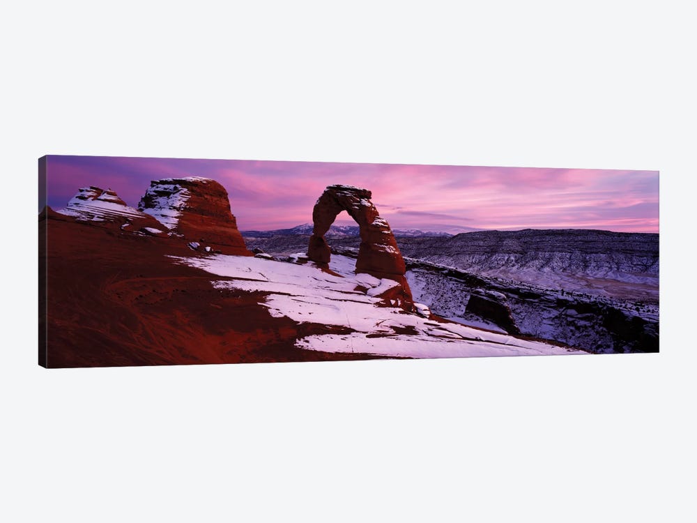 Delicate Arch In Winter, Arches National Park, Utah, USA by Panoramic Images 1-piece Canvas Wall Art