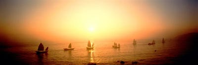 Boats Shantou China by Panoramic Images canvas print