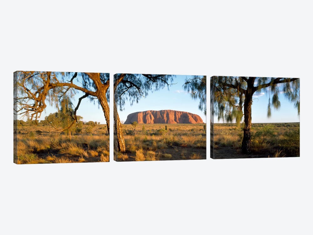 Ayers Rock Australia by Panoramic Images 3-piece Canvas Artwork
