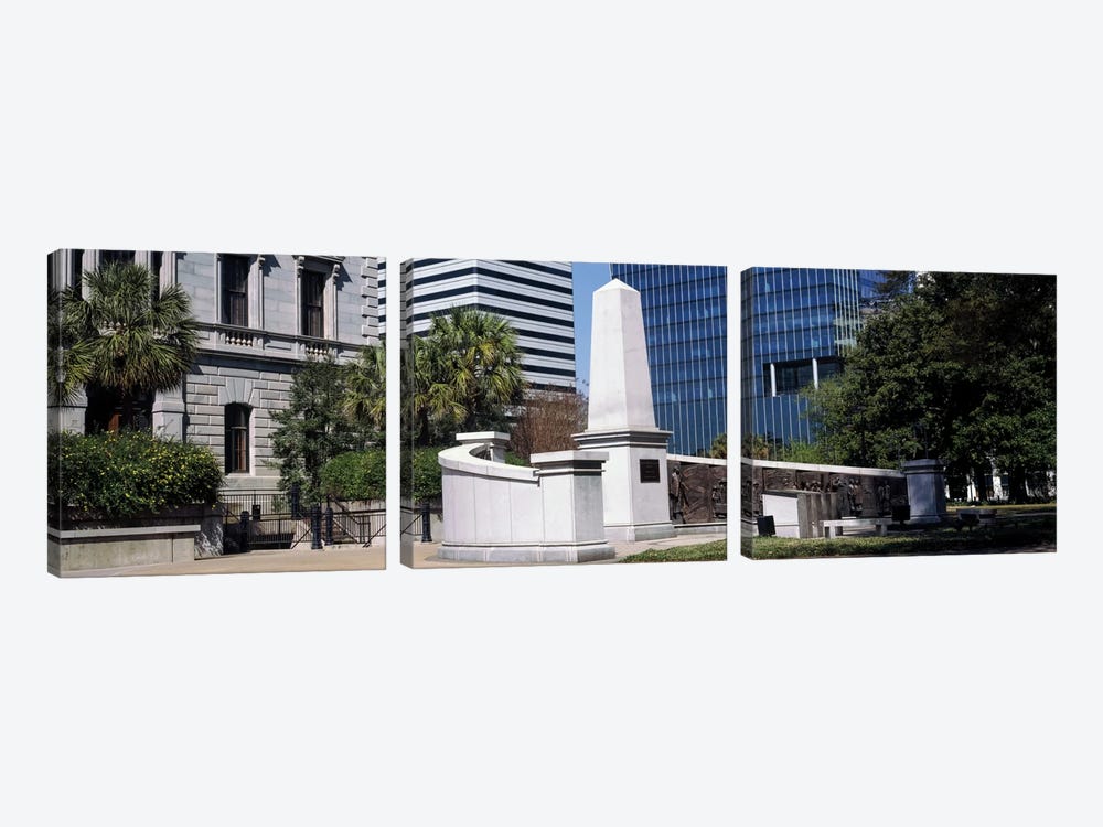 African American History Monument, South Carolina State House, Columbia, South Carolina, USA by Panoramic Images 3-piece Canvas Art Print