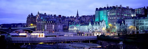 Scotland: The Old Town Edinburgh Scotland by Panoramic Images