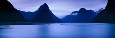 Mountains At Dawn, South Island, New Zealand by Panoramic Images acrylic art print