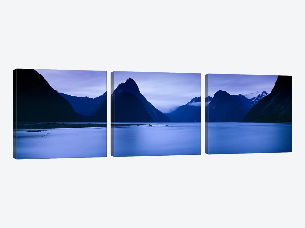 Mountains At Dawn, South Island, New Zealand by Panoramic Images 3-piece Art Print