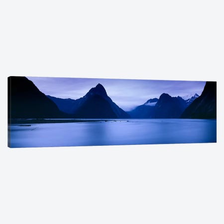 Mountains At Dawn, South Island, New Zealand Canvas Print #PIM13288} by Panoramic Images Canvas Art