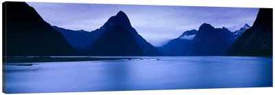 Mountains At Dawn, South Island, New Zealand Canvas Art Print - New Zealand Art