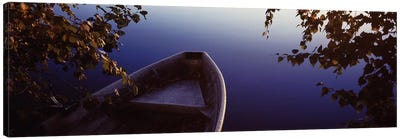 Boat On The Bank I, Vuoksi River, Imatra, Finland Canvas Art Print - River, Creek & Stream Art