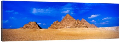 Great Pyramids & Pyramids Of Queens, Giza Pyramid Complex, Giza, Egypt Canvas Art Print - Pyramid Art