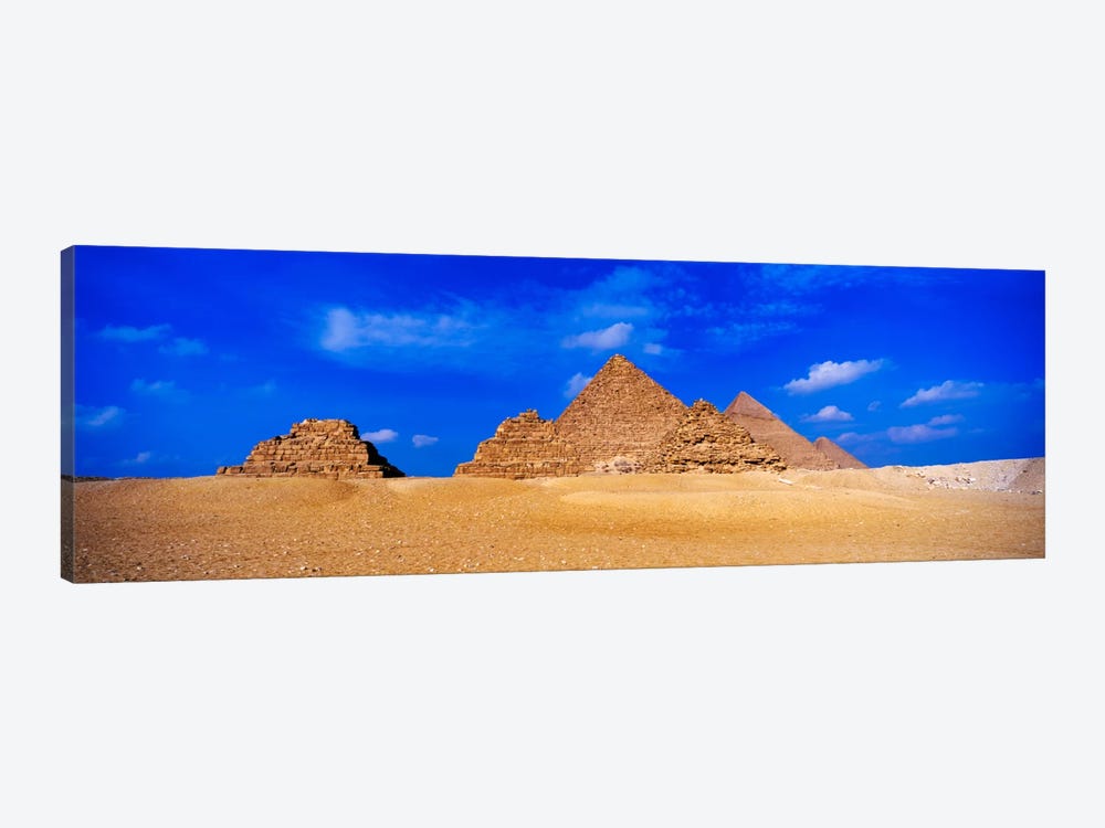 Great Pyramids & Pyramids Of Queens, Giza Pyramid Complex, Giza, Egypt by Panoramic Images 1-piece Canvas Art