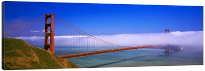 Fog Cloud Over The Golden Gate Bridge, California, USA Canvas Art Print - Golden Gate Bridge