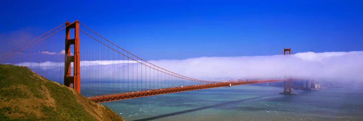 Fog Cloud Over The Golden Gate Bridge, California, USA