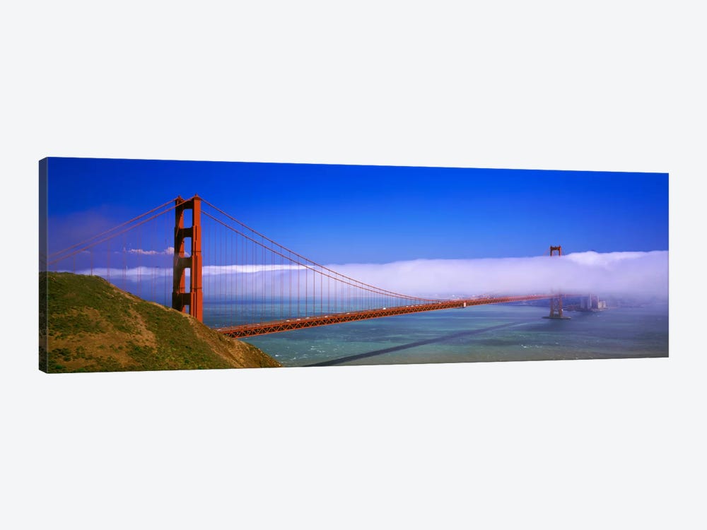 Fog Cloud Over The Golden Gate Bridge, California, USA by Panoramic Images 1-piece Canvas Artwork