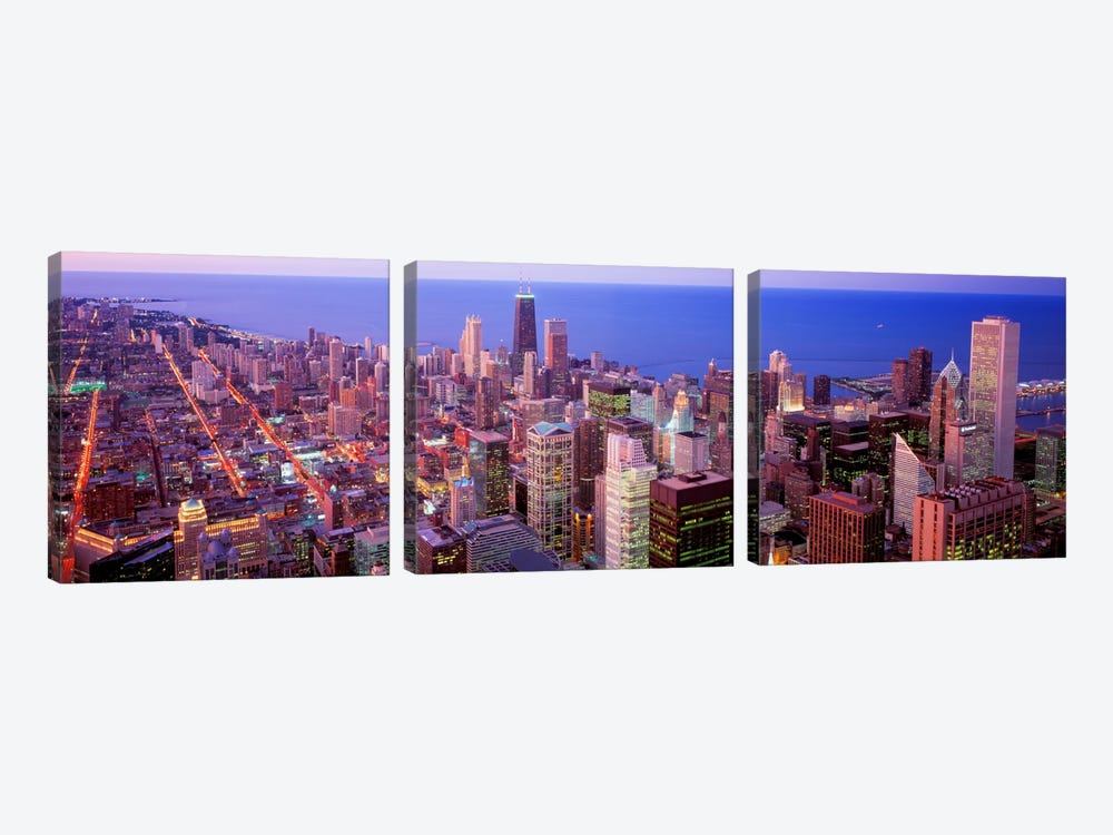 Chicago, Illinois, USA by Panoramic Images 3-piece Canvas Wall Art