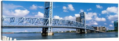 Main Street Bridge, Jacksonville, Florida, USA Canvas Art Print - Bridge Art