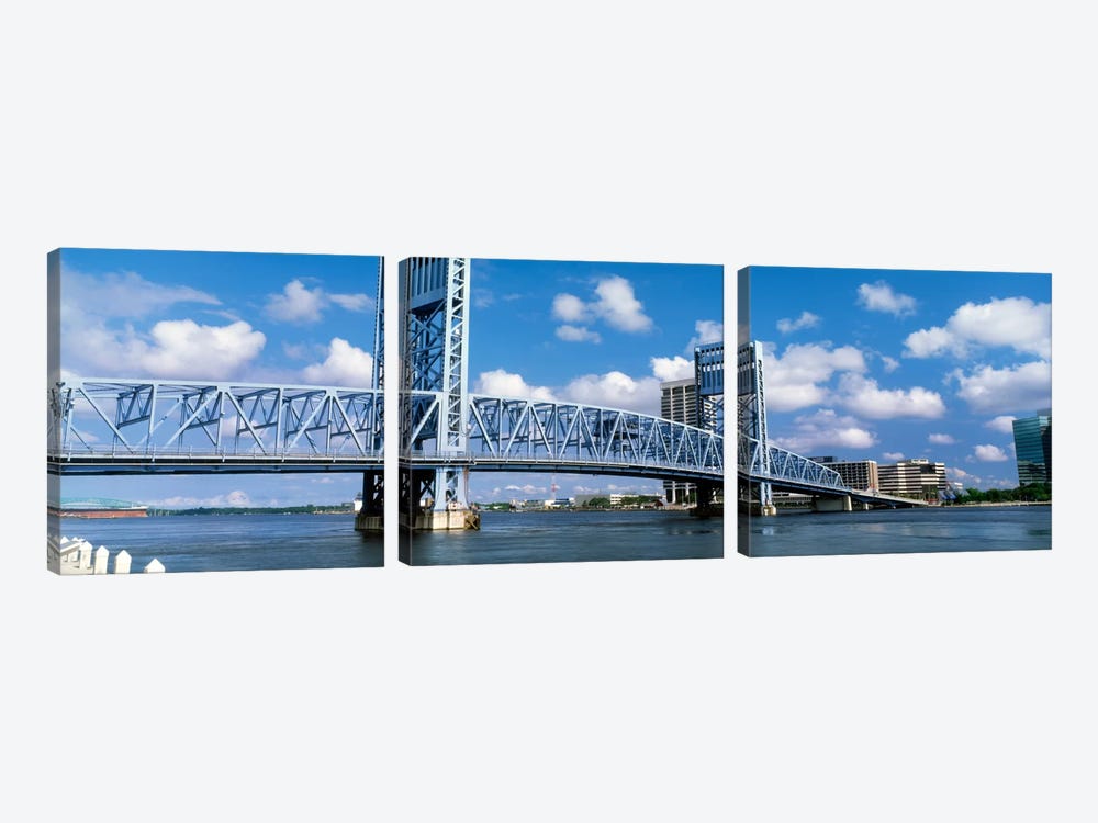 Main Street Bridge, Jacksonville, Florida, USA by Panoramic Images 3-piece Canvas Art Print