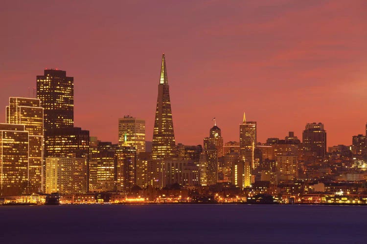 Downtown Skyline At Night I, San Francisco, California, USA