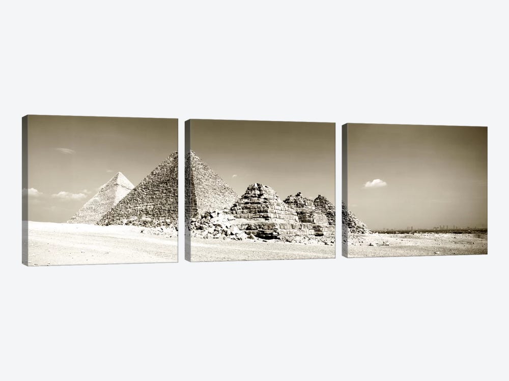 Pyramids Of Giza, Egypt by Panoramic Images 3-piece Canvas Artwork