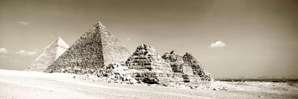 Ancient Wonders: Pyramids Of Giza, Egypt by Panoramic Images