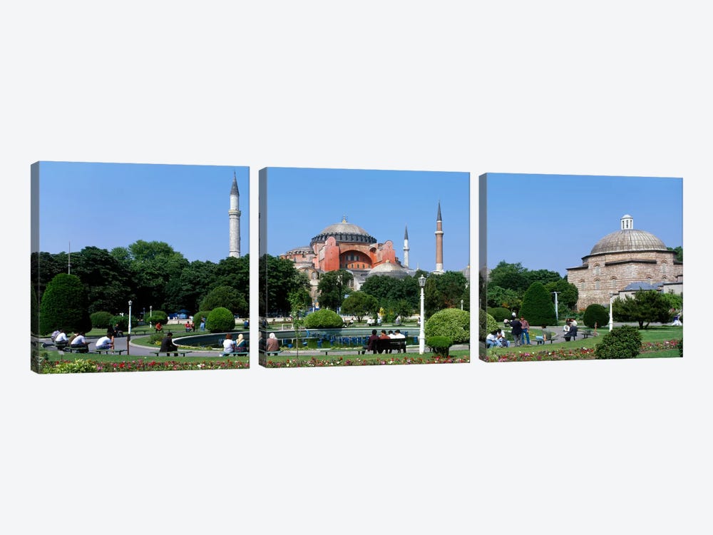 Hagia Sophia, Istanbul, Turkey by Panoramic Images 3-piece Canvas Art Print