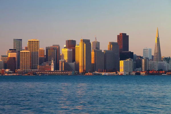 San Francisco Skylines: Downtown Skyline At Dusk V, San Francisco, California, USA by Panoramic Images