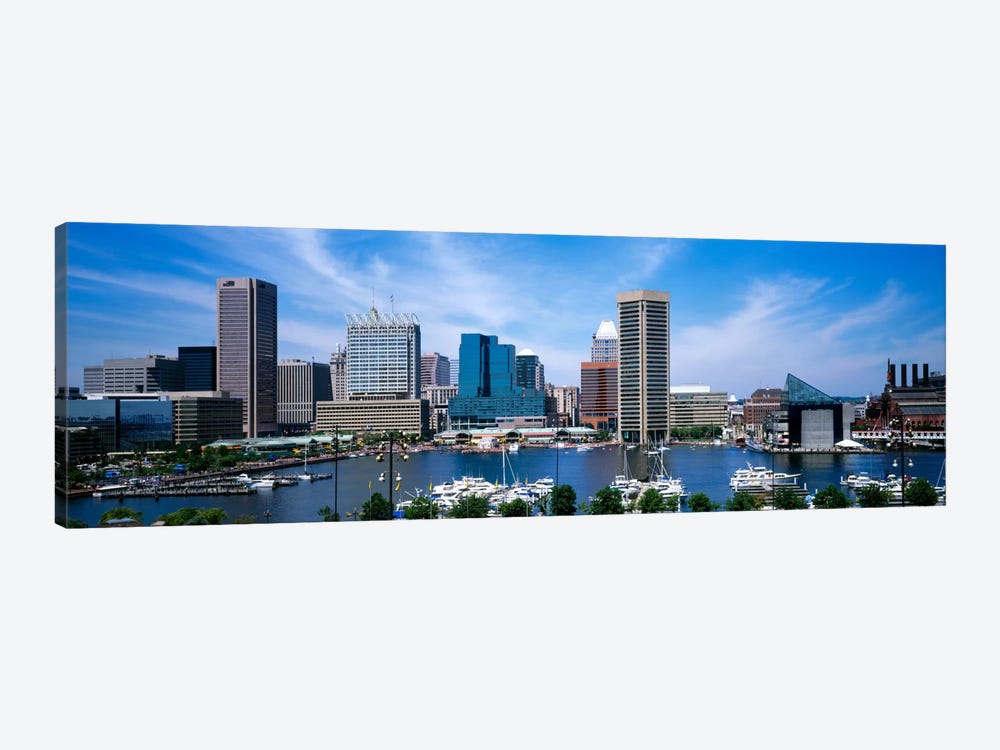 Inner Harbor, Baltimore, Maryland, USA by Panoramic Images 1-piece Canvas Art Print