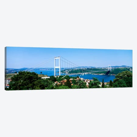 Fatih Sultan Ahmet Bridge, Istanbul, Turkey Canvas Print #PIM134} by Panoramic Images Canvas Art Print