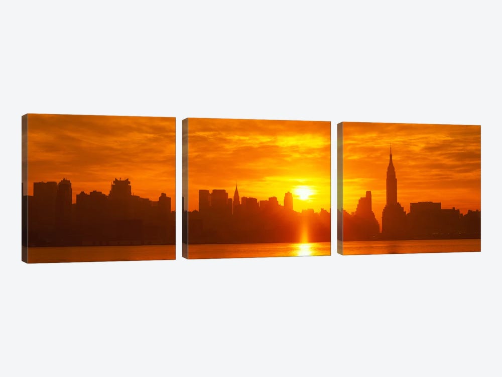 NYC, New York City New York State, USA by Panoramic Images 3-piece Canvas Art Print