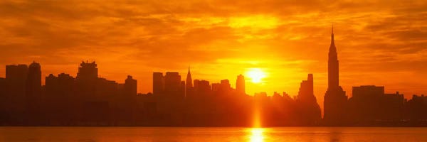 City Sunrises & Sunsets: NYC, New York City New York State, USA by Panoramic Images