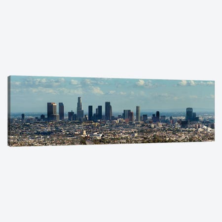 Downtown Skyline, Los Angeles, Los Angeles County, California, USA Canvas Print #PIM13948} by Panoramic Images Canvas Art Print