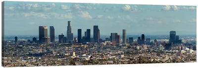 Downtown Skyline, Los Angeles, Los Angeles County, California, USA Canvas Art Print - Los Angeles Art
