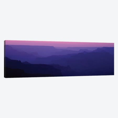 Grand Canyon At Sunset, South Rim, Grand Canyon National Park, Arizona, USA Canvas Print #PIM13956} by Panoramic Images Art Print