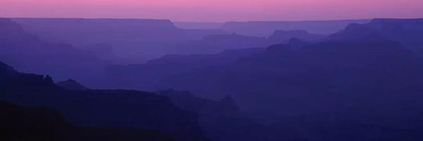 Grand Canyon National Park: Grand Canyon At Sunset, South Rim, Grand Canyon National Park, Arizona, USA by Panoramic Images