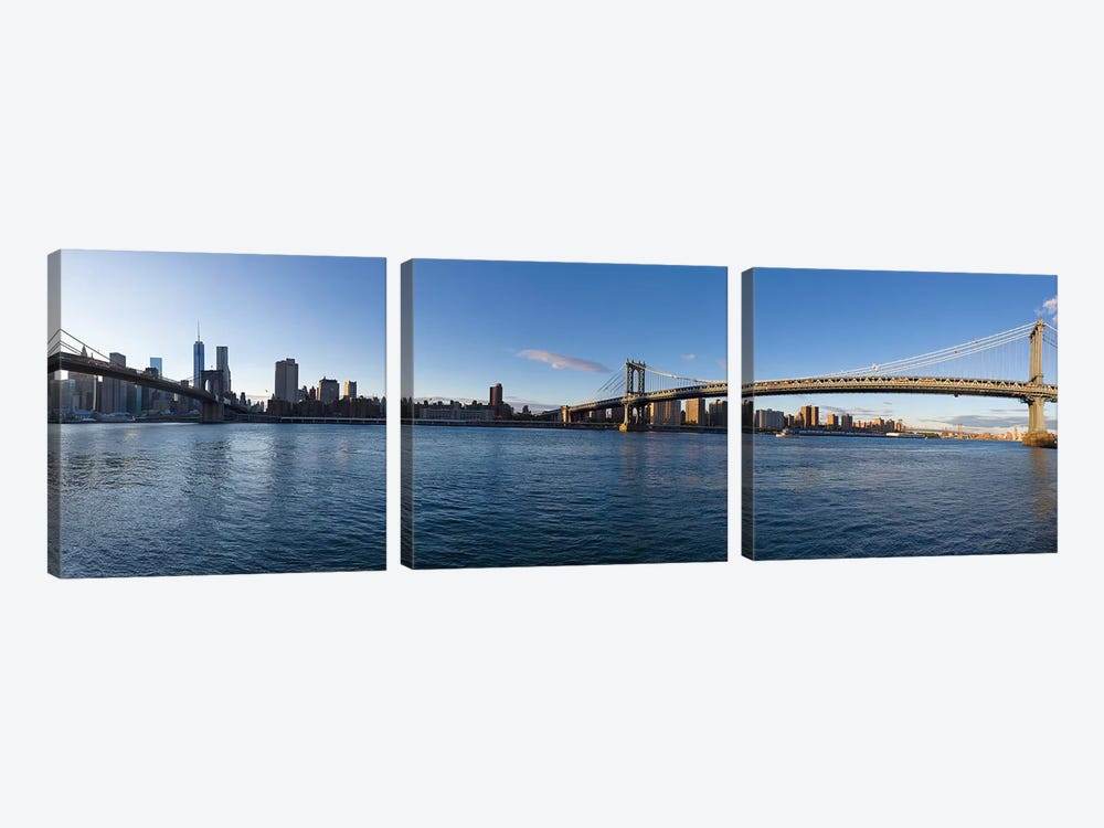 Manhattan Skyline, New York City, New York, USA by Panoramic Images 3-piece Canvas Art Print