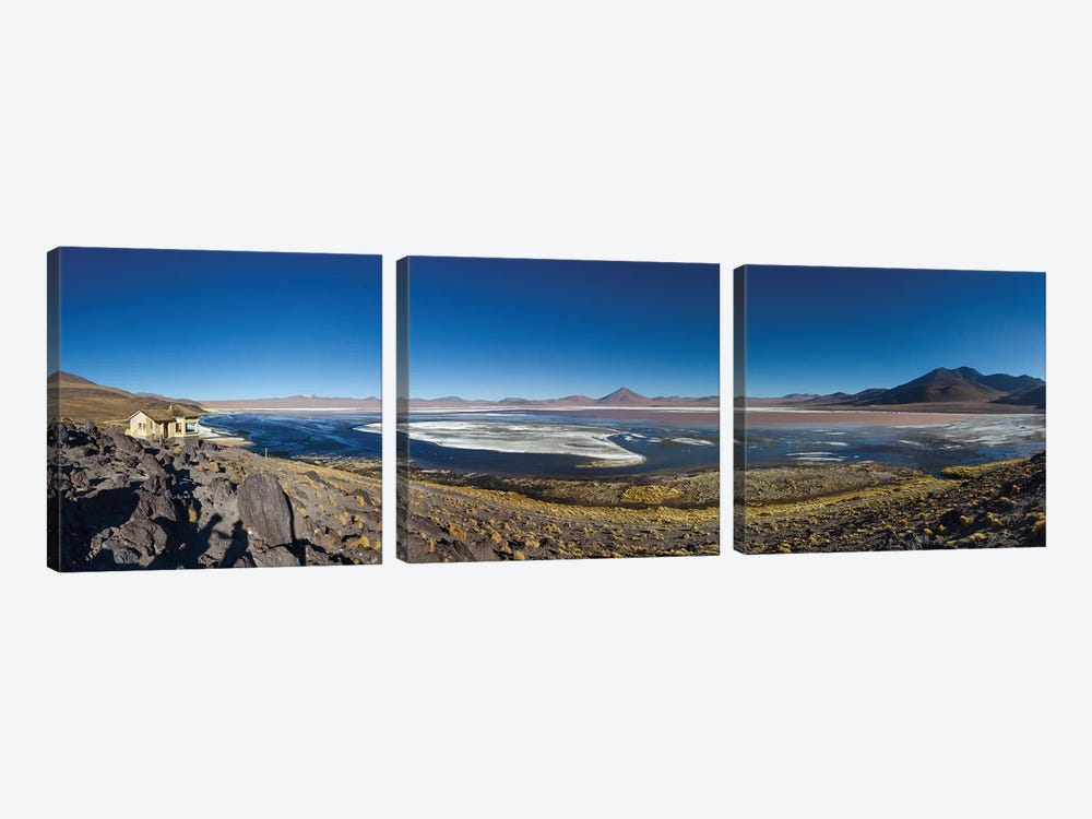 Laguna Colorada, Eduardo Abaroa Andean Fauna National Reserve, Sur Lipez Province, Potosi Department, Bolivia by Panoramic Images 3-piece Canvas Art Print