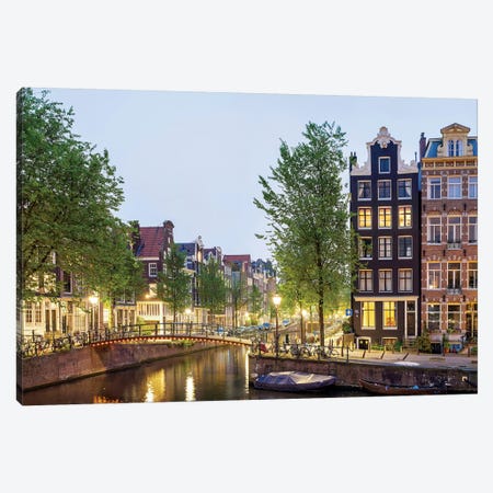Cityscape II, Amsterdam, North Holland Province, Netherlands Canvas Print #PIM13966} by Panoramic Images Canvas Wall Art