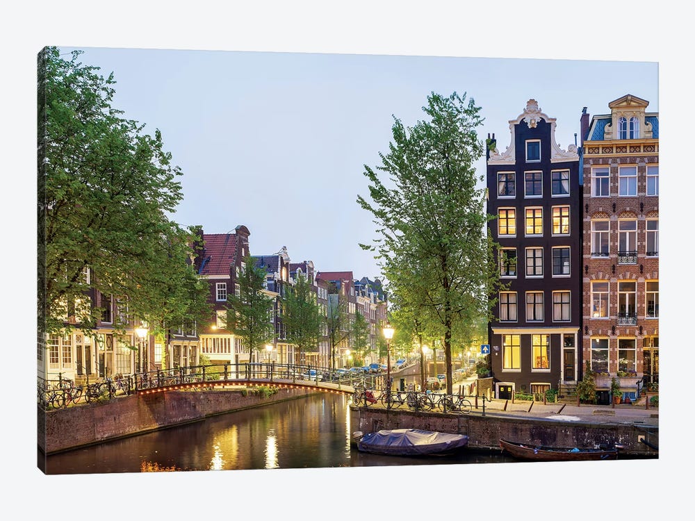Cityscape II, Amsterdam, North Holland Province, Netherlands by Panoramic Images 1-piece Canvas Art