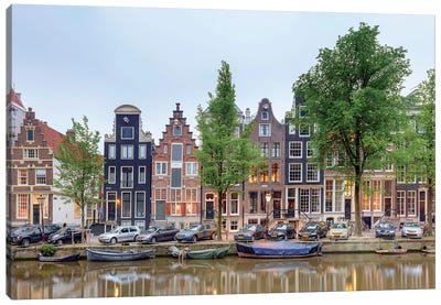 Cityscape III, Amsterdam, North Holland Province, Netherlands Canvas Art Print - Village & Town Art