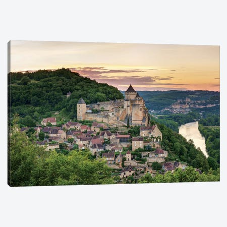 Chateau de Castelnaud, Castelnaud-la-Chapelle, Dordogne, Aquitaine, France Canvas Print #PIM13968} by Panoramic Images Canvas Print