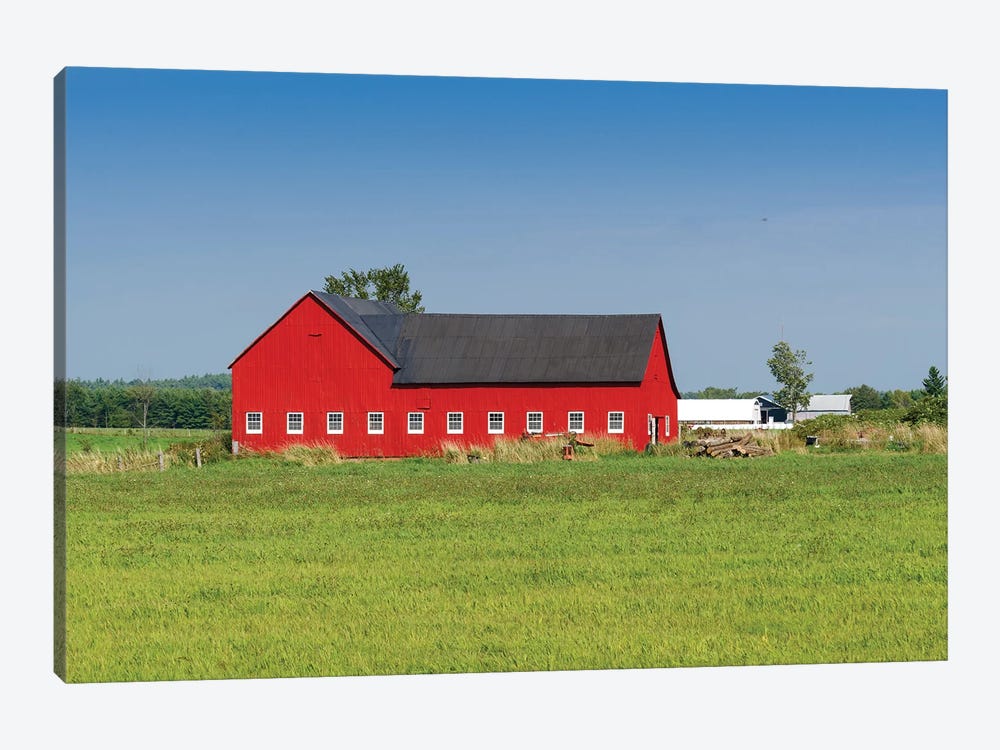 Red Barn, Grenville County, Ontario, Canada by Panoramic Images 1-piece Canvas Art Print