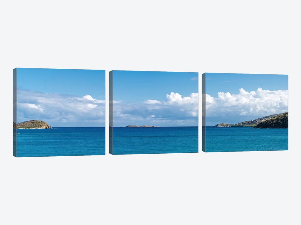 Seascape, Coral Bay, St. John, U.S. Virgin Islands by Panoramic Images 3-piece Canvas Artwork