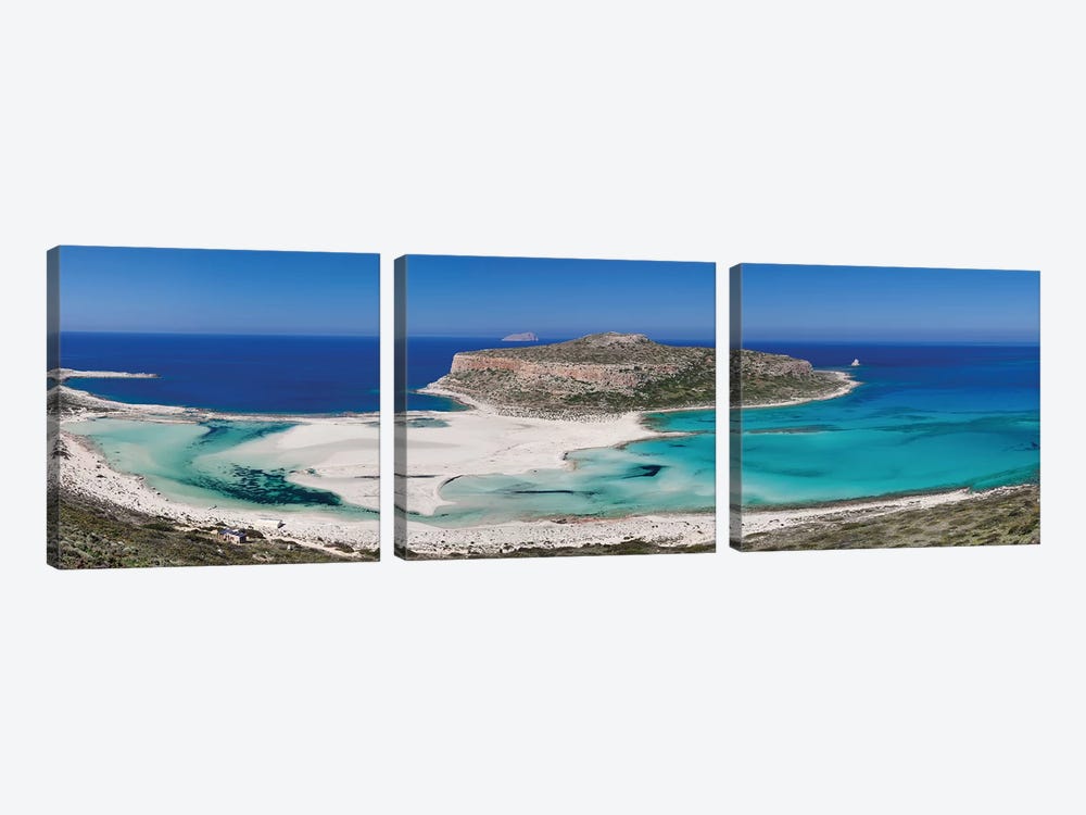 Cape Tigani I, Balos Lagoon, Kissamos, Chania, Crete, Greece by Panoramic Images 3-piece Art Print