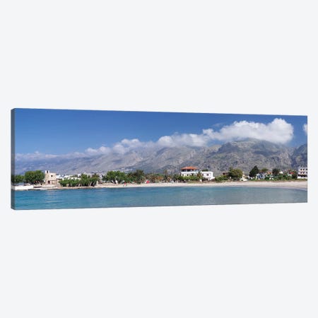 Beachfront Property, Frangokastello, Chania, Crete, Greece Canvas Print #PIM13984} by Panoramic Images Canvas Wall Art