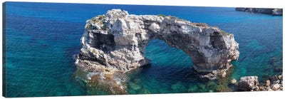 Es Pontas Natural Arch, Santanyi, Majorca, Balearic Islands, Spain Canvas Art Print