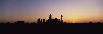 Sunrise Skyline Dallas TX USA by Panoramic Images canvas print