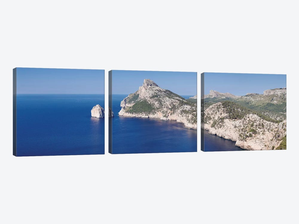 Cap de Formentor (Meeting Place Of The Winds) I, Majorca, Balearic Islands, Spain by Panoramic Images 3-piece Canvas Print