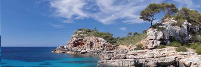 Cala s'Almunia Bay, Santanyi, Majorca, Balearic Islands, Spain by Panoramic Images framed canvas print