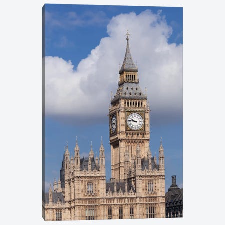 Big Ben, Palace of Westminster, City Of Westminster, London, England Canvas Print #PIM13995} by Panoramic Images Canvas Art Print