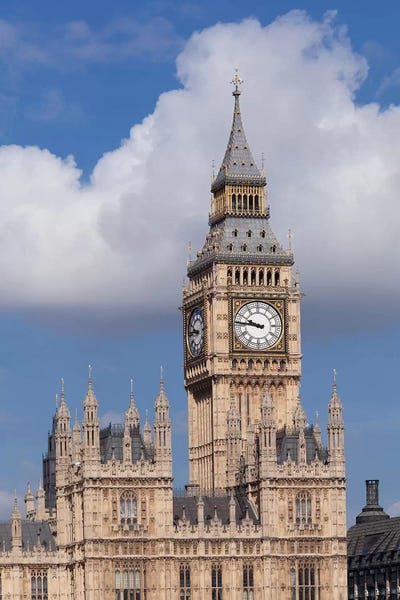 England: Big Ben, Palace of Westminster, City Of Westminster, London, England by Panoramic Images