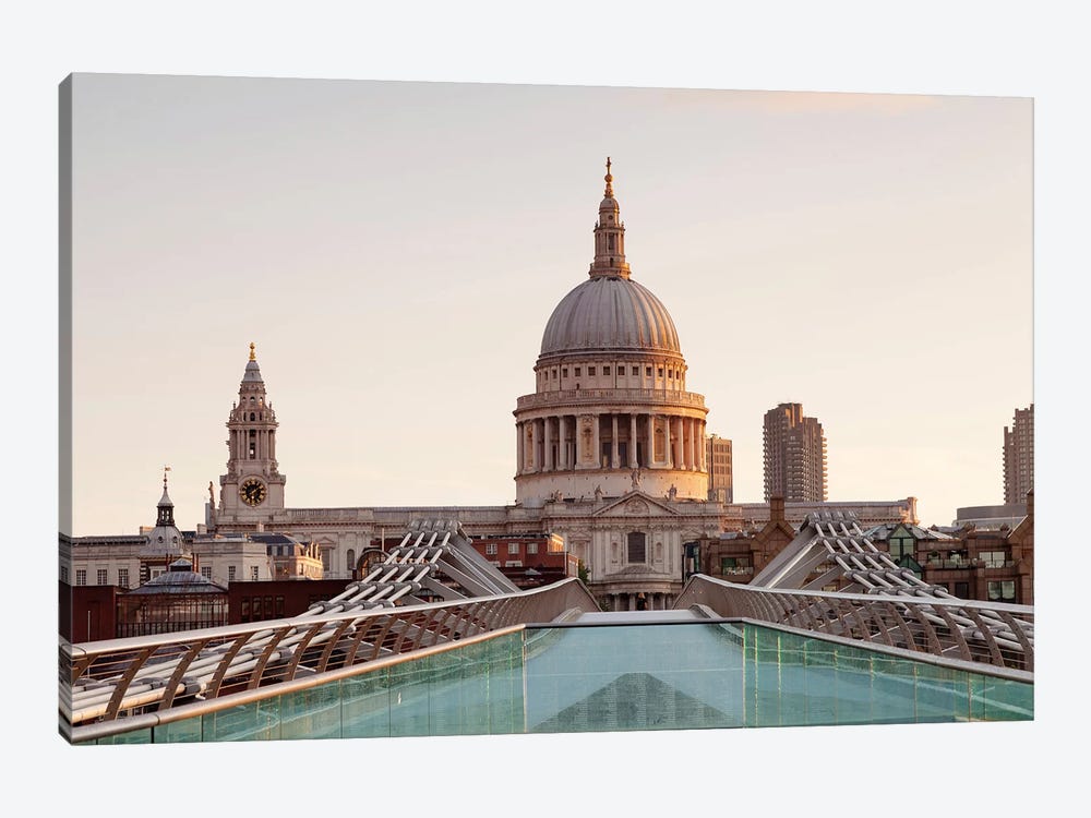 St. Paul's Cathedral I, Millennium Bridge, London, England by Panoramic Images 1-piece Art Print