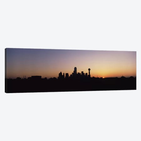 Sunrise Skyline Dallas TX USA Canvas Print #PIM1399} by Panoramic Images Canvas Art Print