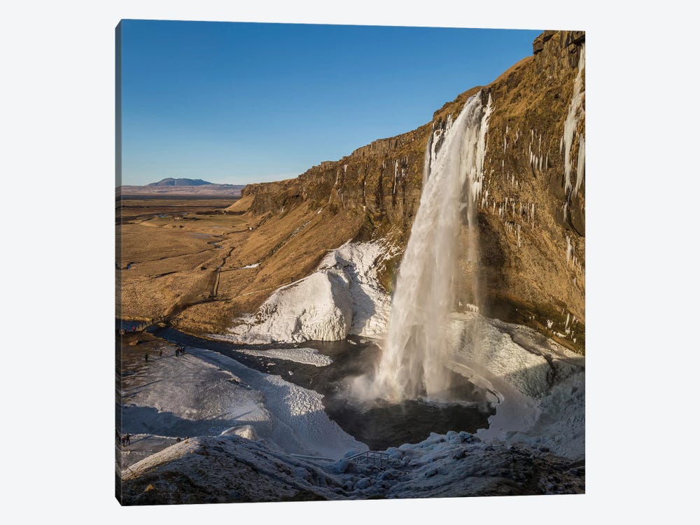 Seljalandsfoss (Seljaland Waterfall), Sudurland, Iceland by Panoramic Images 1-piece Canvas Print